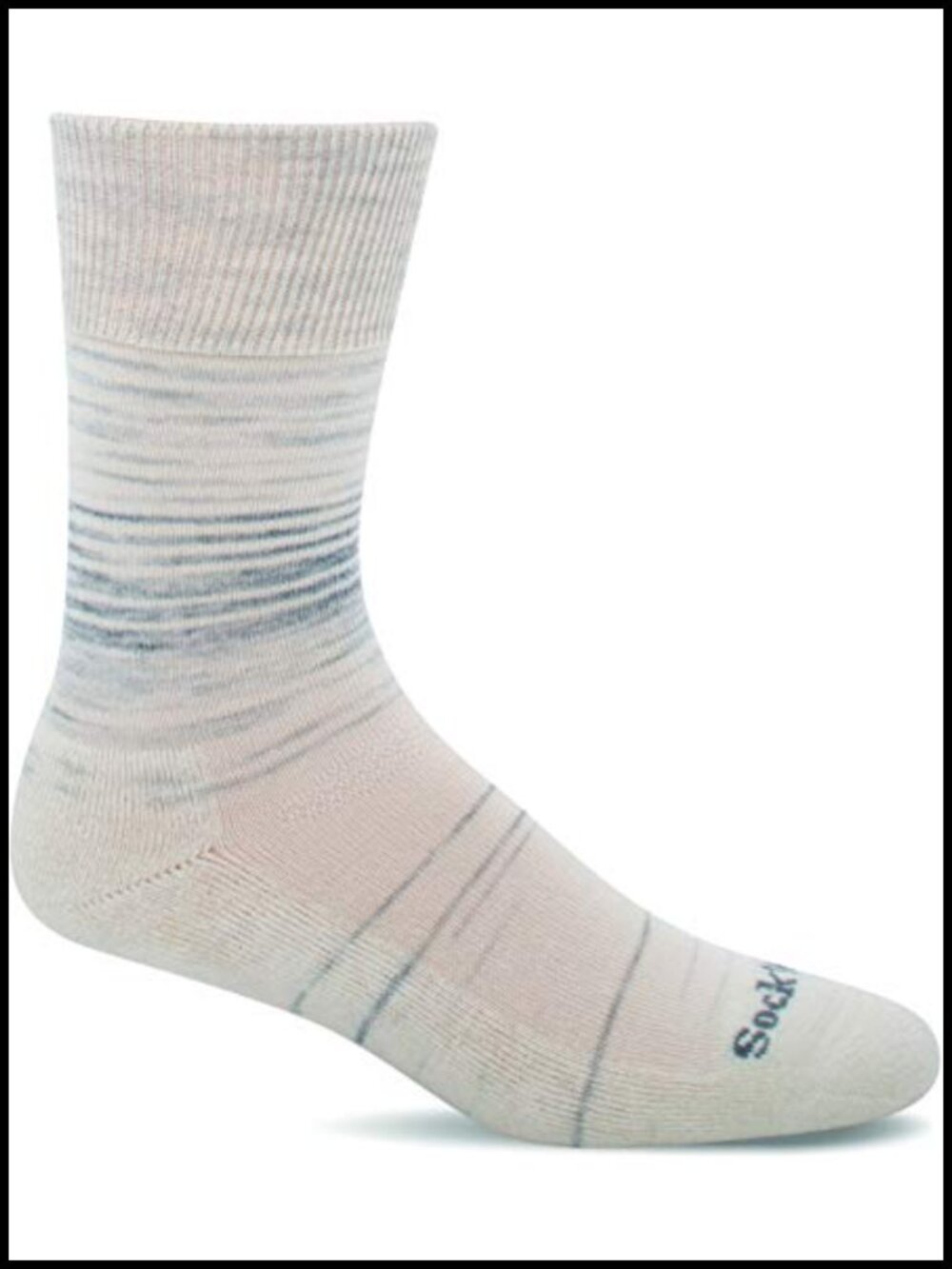 Merino Wool Blend Diabetic-Friendly Relaxed Fit Calf Socks Seamless Toe